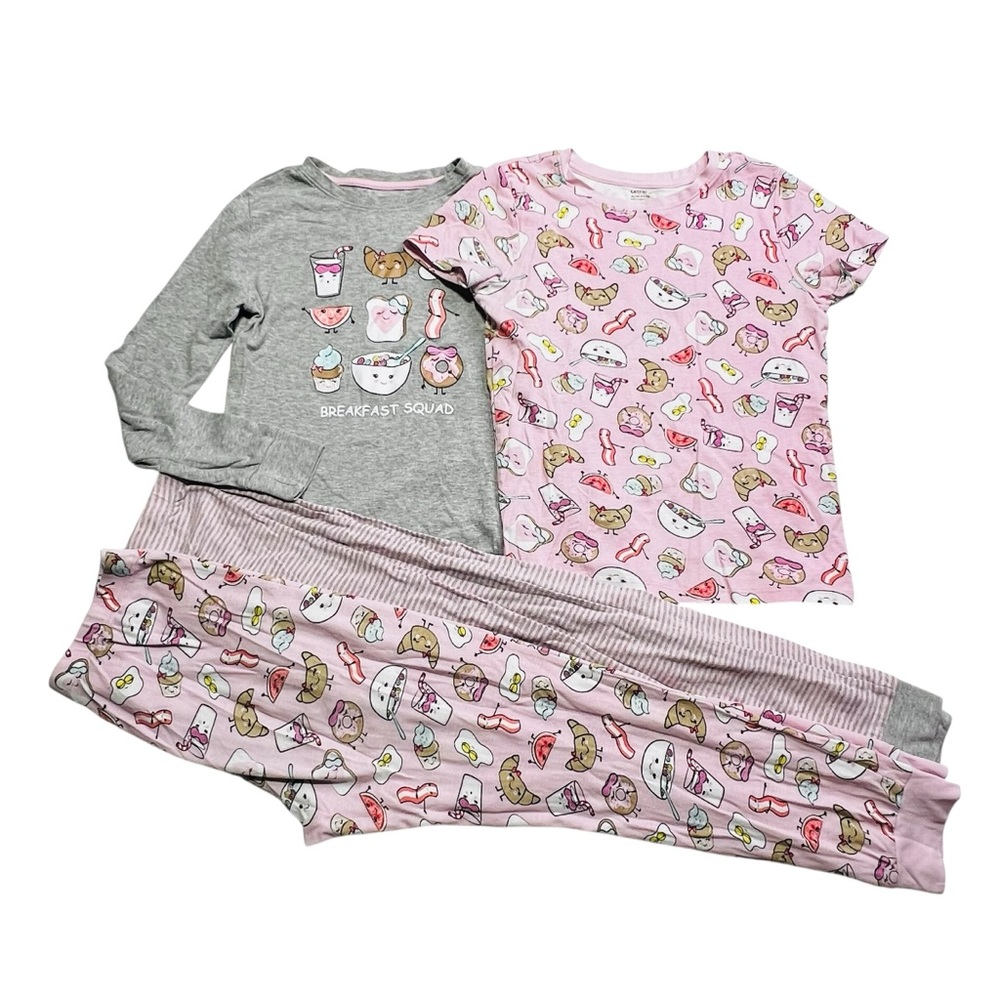 2 sets of Cotton George Kids Pajama Set - Pink and‎ Gray girls 14 Y